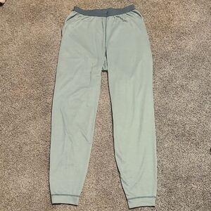 PATAGONIA CAPILENE Green Striped Long Underwear
